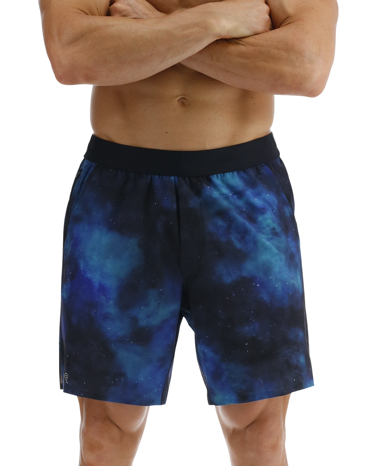  TYR Hydrosphereª Men's Unlined 7" Unbroken Shorts - Cosmic Night