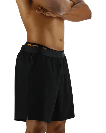  TYR Hydrosphereª Men's Unlined 7" Unbroken Big Logo Shorts - Solid
