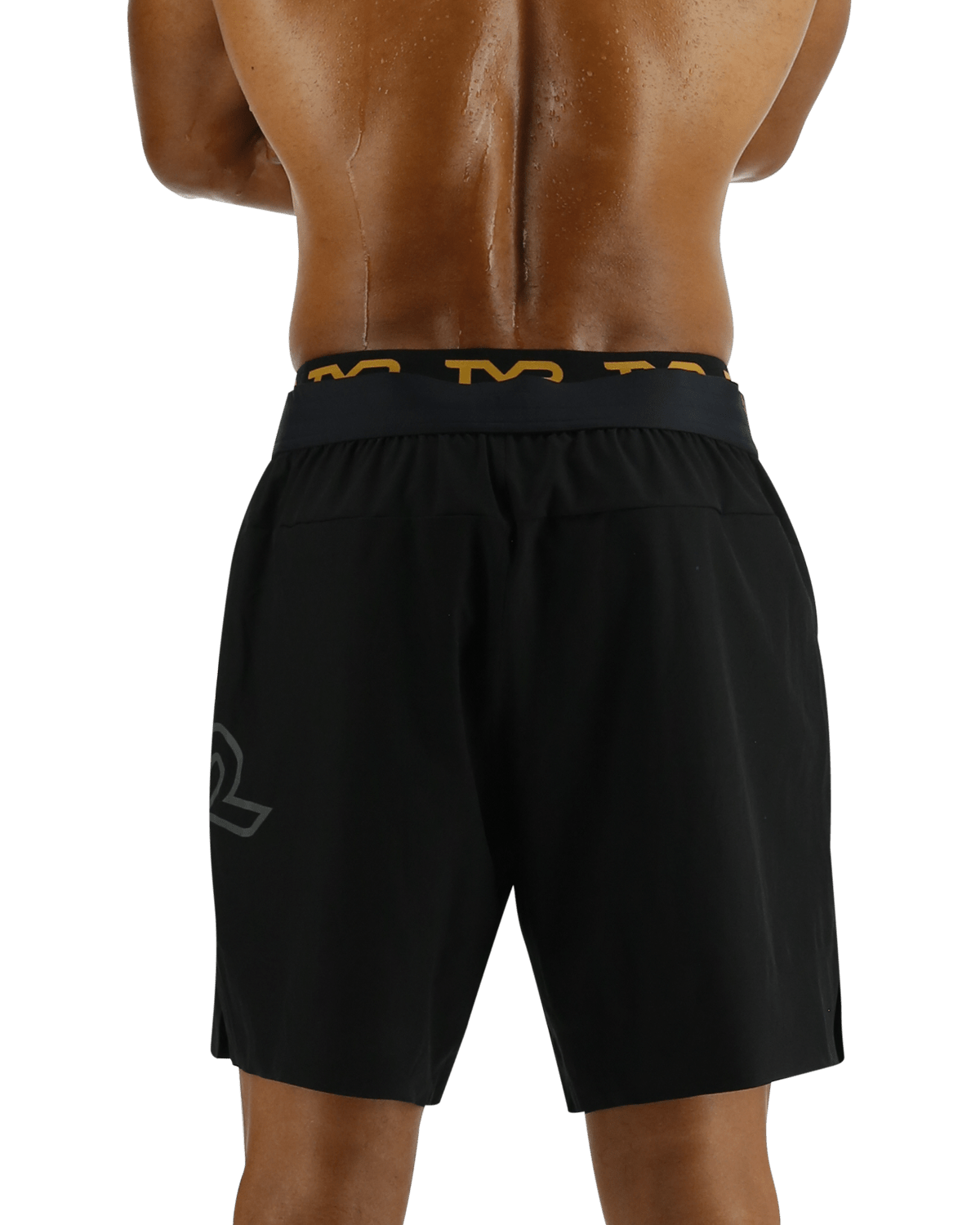  TYR Hydrosphereª Men's Unlined 7" Unbroken Big Logo Shorts - Solid