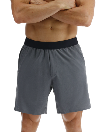  TYR Hydrosphereª Men's Unlined 7" Unbroken Shorts - Solid