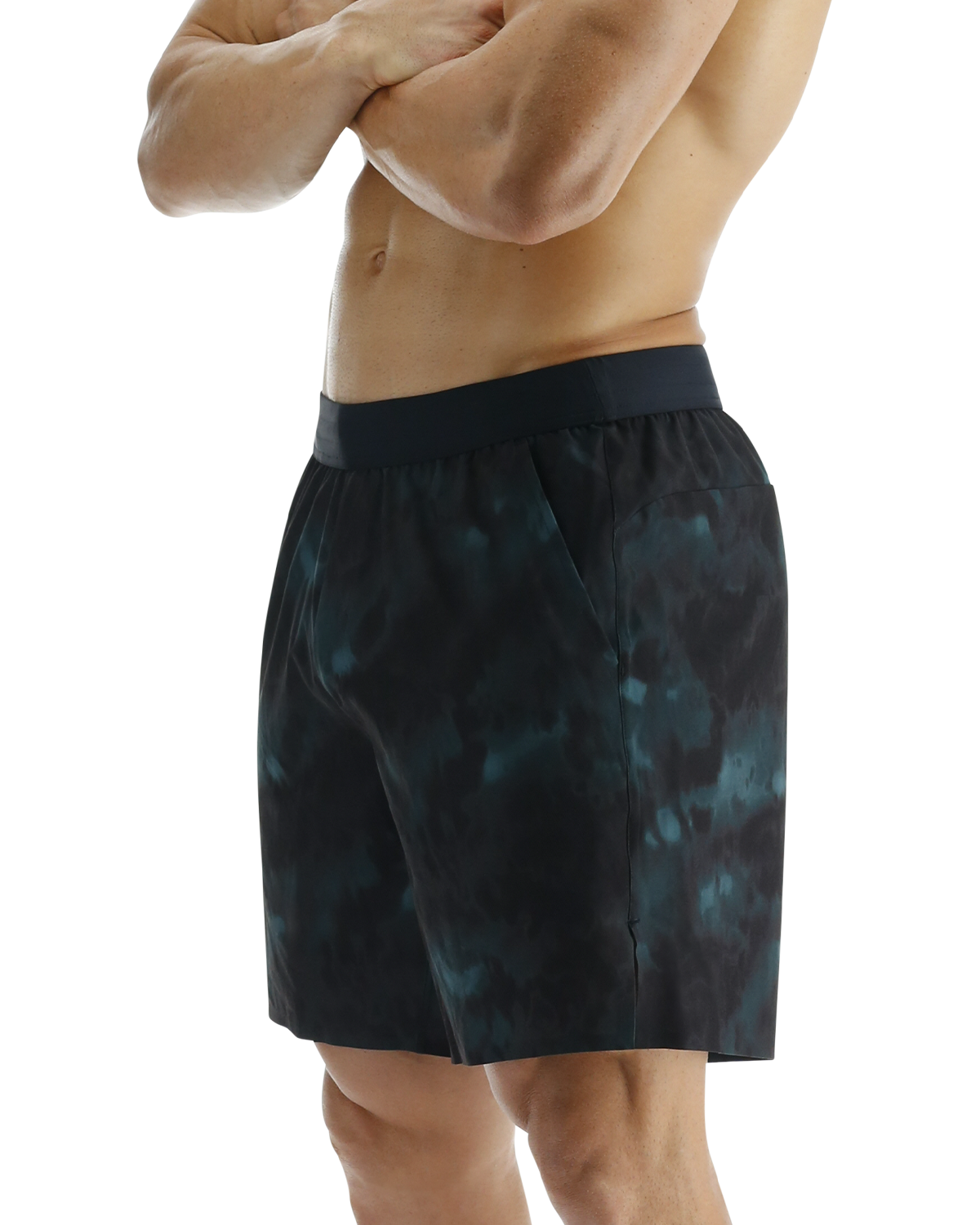  TYR Hydrosphereª Men's Unlined 7" Unbroken Shorts - Turbulent