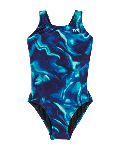  TYR Durafast Elite® Girl's Maxfit Swimsuit - Waveform