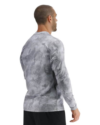  TYR SunDefense™ Men's Vented Long Sleeve Crew Shirt - Turbulent