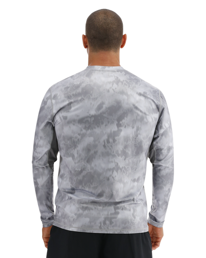  TYR SunDefense™ Men's Vented Long Sleeve Crew Shirt - Turbulent