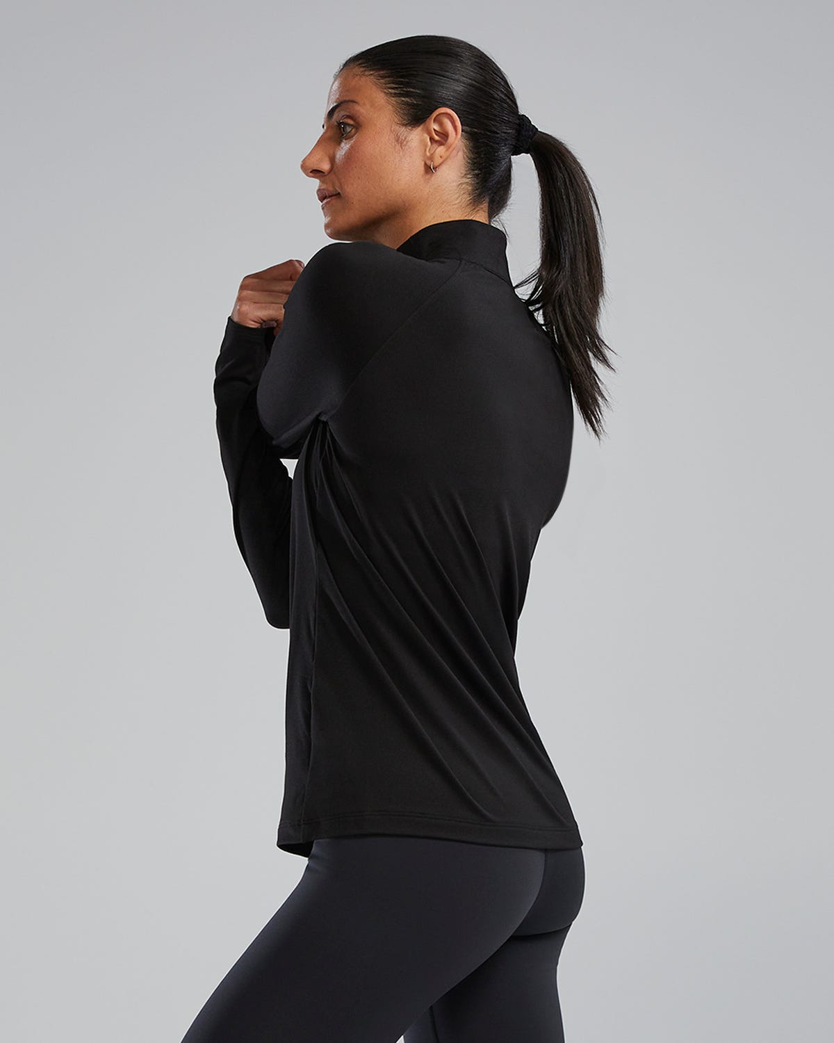 TYR Women's SLS™ Long Sleeve1⁄4 Zip- Solid
