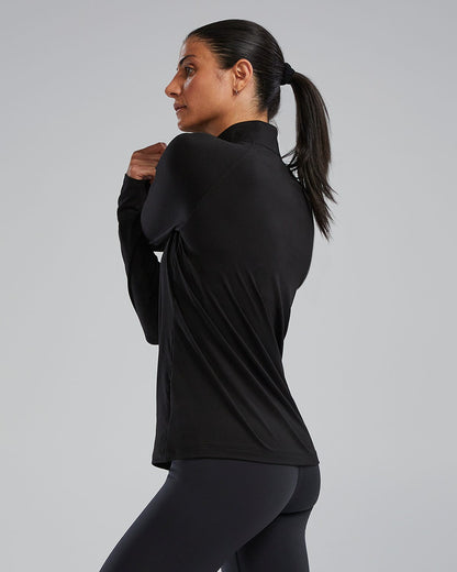  TYR Women's SLS™ Long Sleeve1⁄4 Zip- Solid