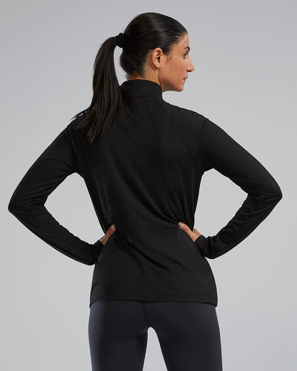  TYR Women's SLS™ Long Sleeve1⁄4 Zip- Solid