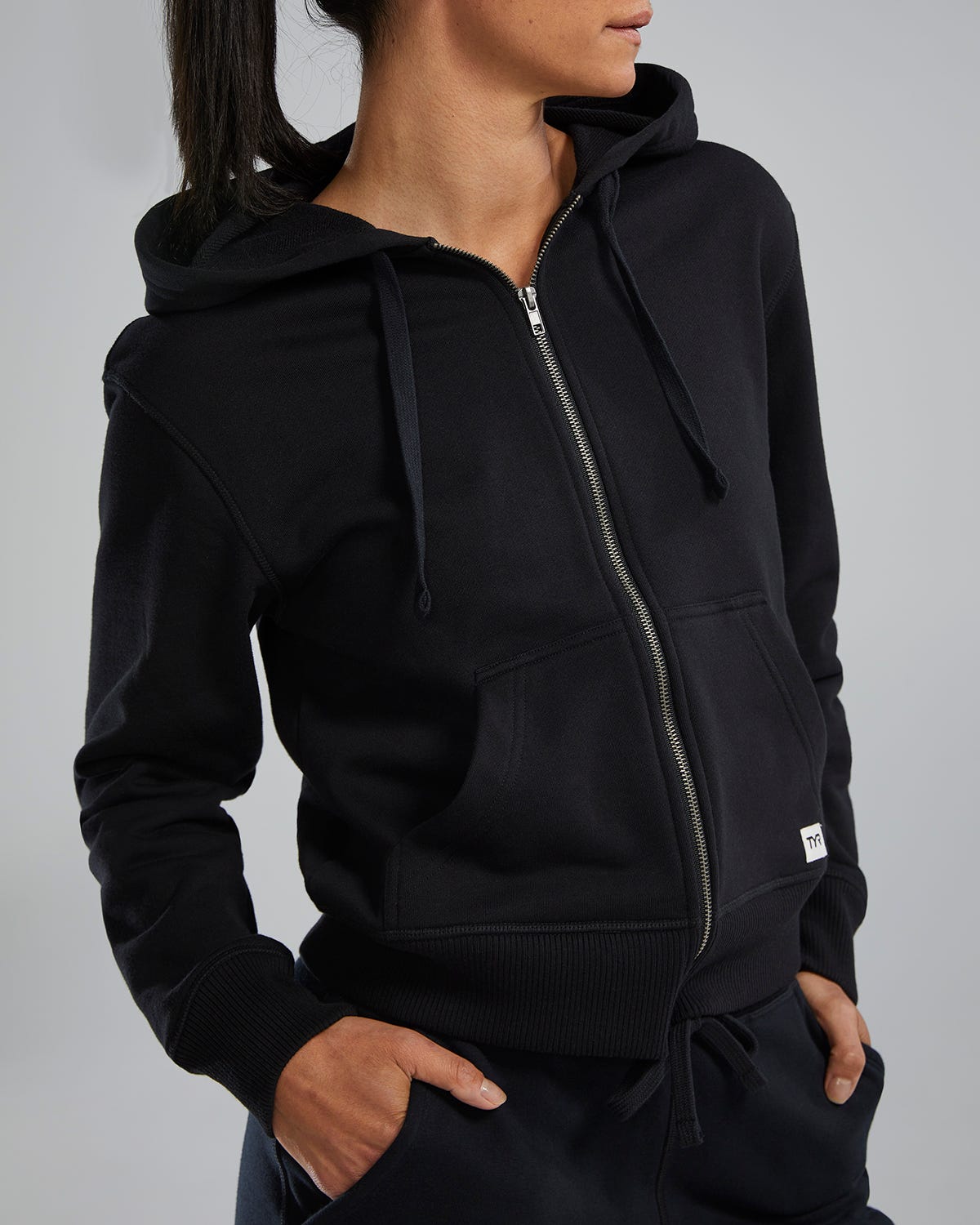  TYR UltraSoft Women's Heavyweight Terry Full-Zip Hoodie - Solid