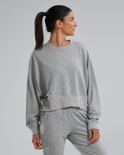  TYR UltraSoft Women's Midweight Terry Cropped Crew