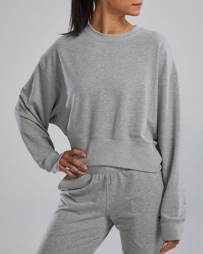  TYR UltraSoft Women's Midweight Terry Cropped Crew