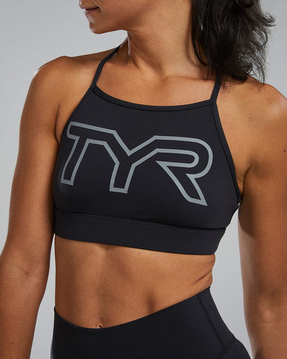  TYR Joule Elite™ Women's High Neck Sports Bra - Solid
