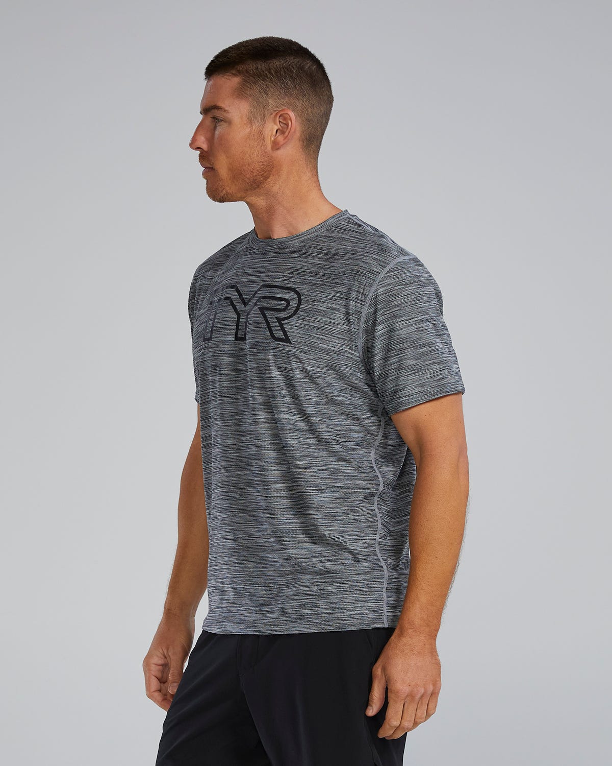  TYR Airtec™ Men's Big Logo Tee - Solid / Heather