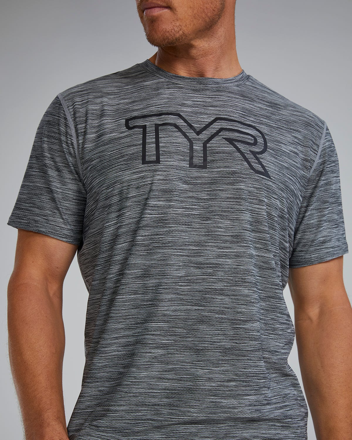  TYR Airtec™ Men's Big Logo Tee - Solid / Heather