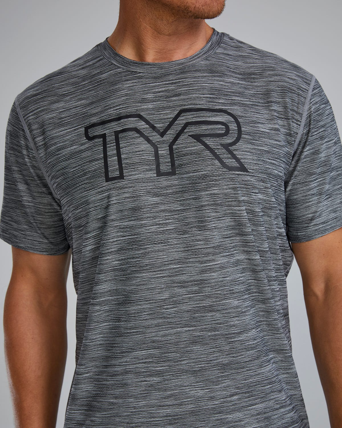  TYR Airtec™ Men's Big Logo Tee - Solid / Heather