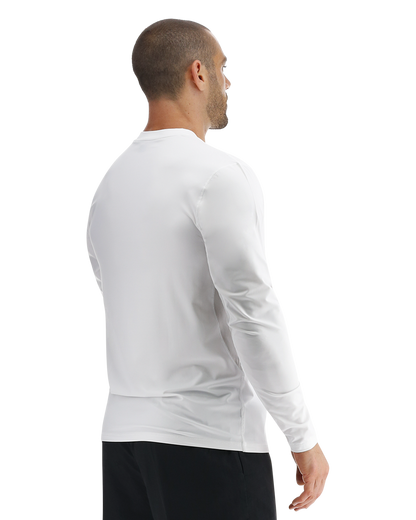  TYR SunDefense™ Men's Vented Long Sleeve Crew Shirt - Solid