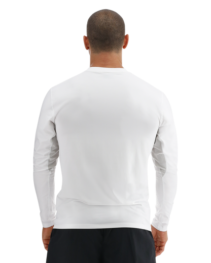  TYR SunDefense™ Men's Vented Long Sleeve Crew Shirt - Solid