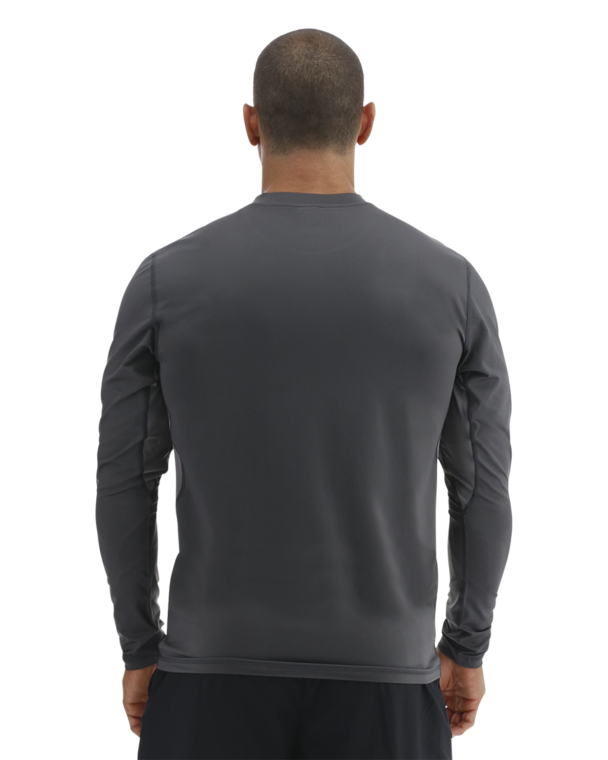  TYR SunDefense™ Men's Vented Long Sleeve Crew Shirt - Solid