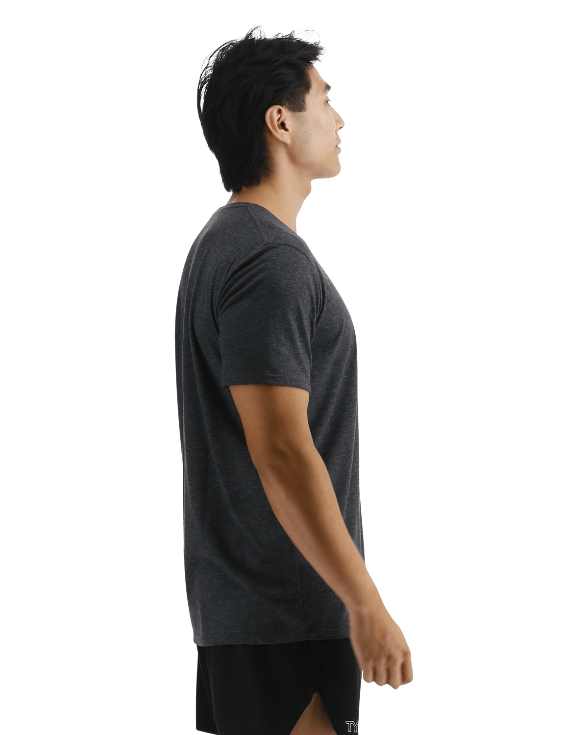  TYR UltraSoft Men's Big Logo Tri-Blend Tech Tee
