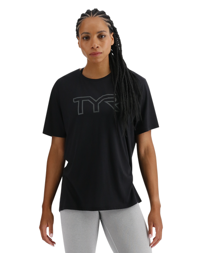  TYR UltraSoft Women's Big Logo Tri-Blend Tech Tee