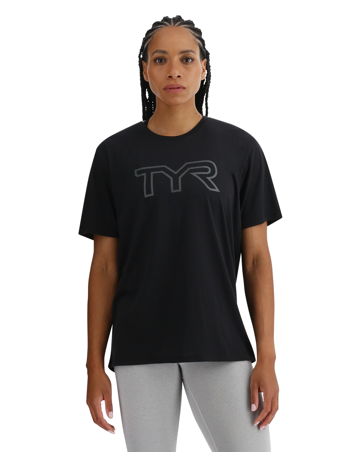  TYR UltraSoft Women's Big Logo Tri-Blend Tech Tee