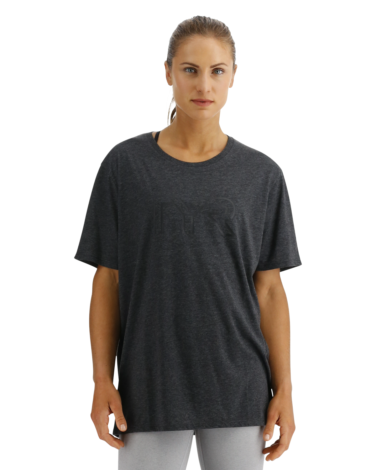  TYR UltraSoft Women's Big Logo Tri-Blend Tech Tee