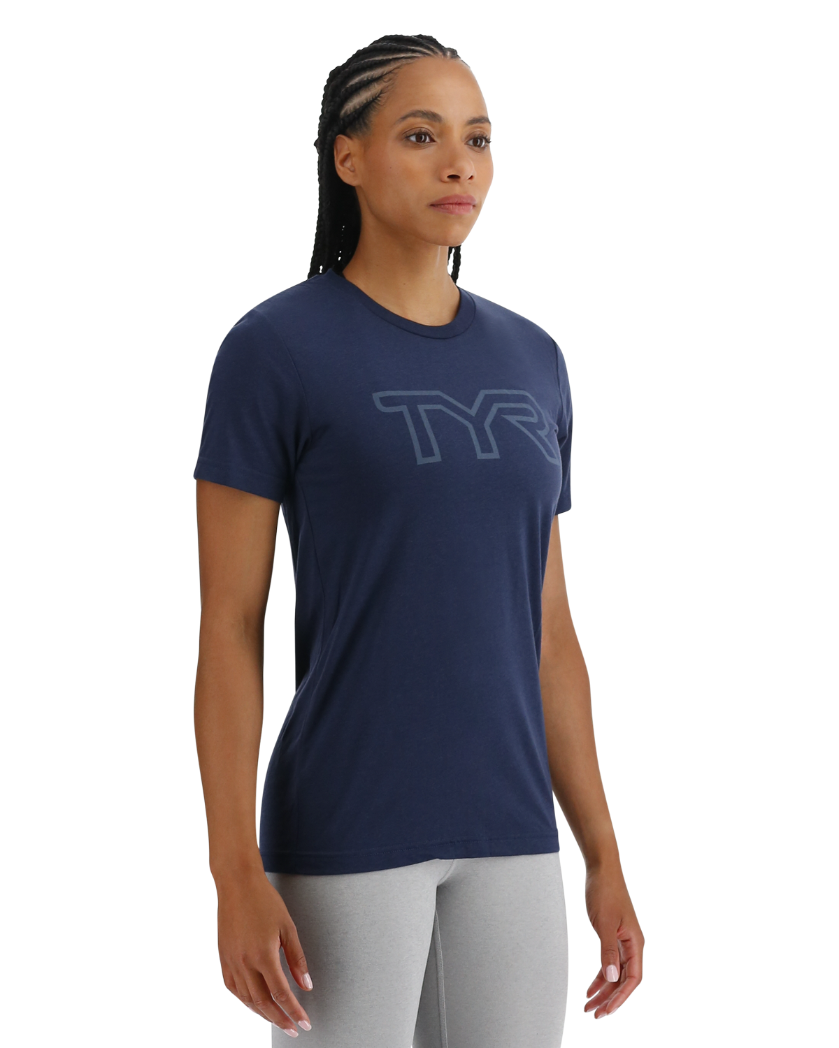  TYR UltraSoft Women's Big Logo Tri-Blend Tech Tee