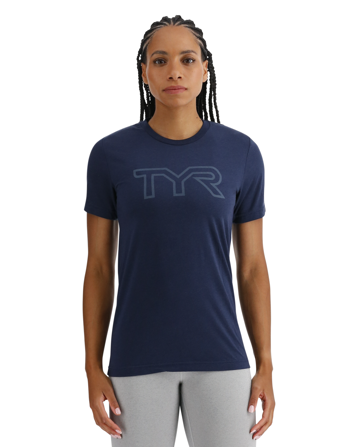  TYR UltraSoft Women's Big Logo Tri-Blend Tech Tee