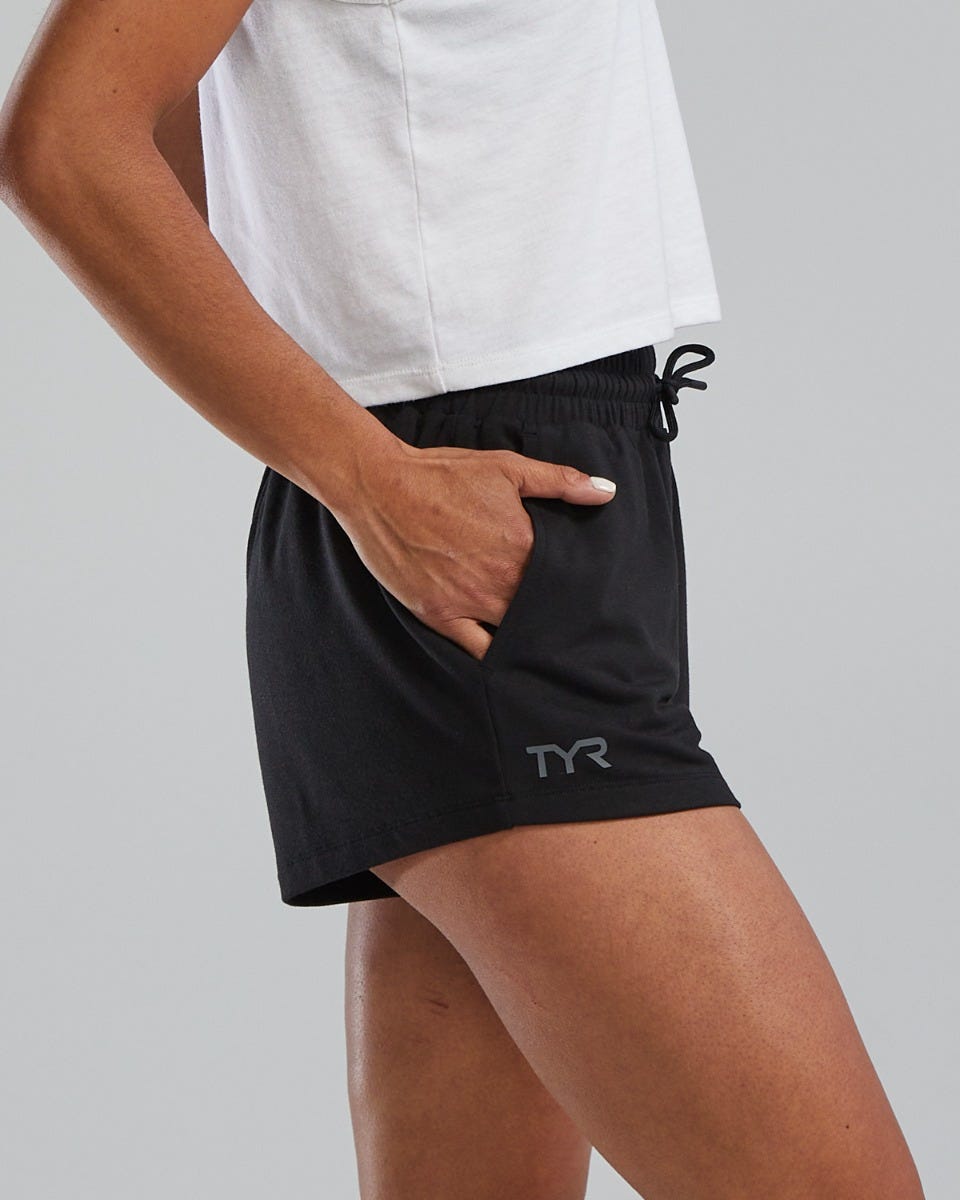  TYR UltraSoft Women's Midweight Terry A.M. Shorts - Solid / Heather