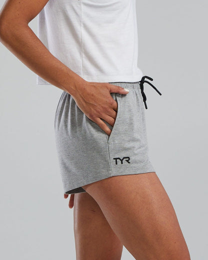  TYR UltraSoft Women's Midweight Terry A.M. Shorts - Solid / Heather