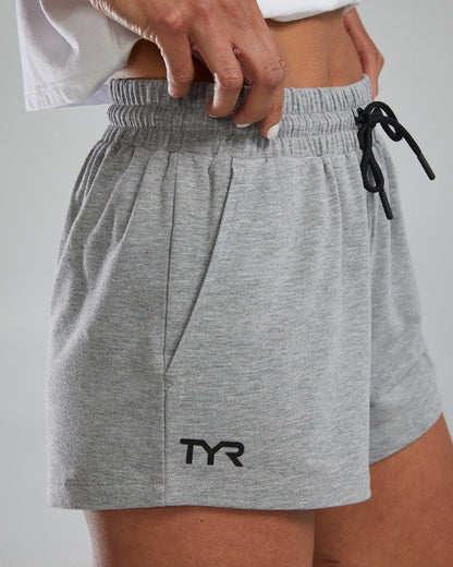  TYR UltraSoft Women's Midweight Terry A.M. Shorts - Solid / Heather
