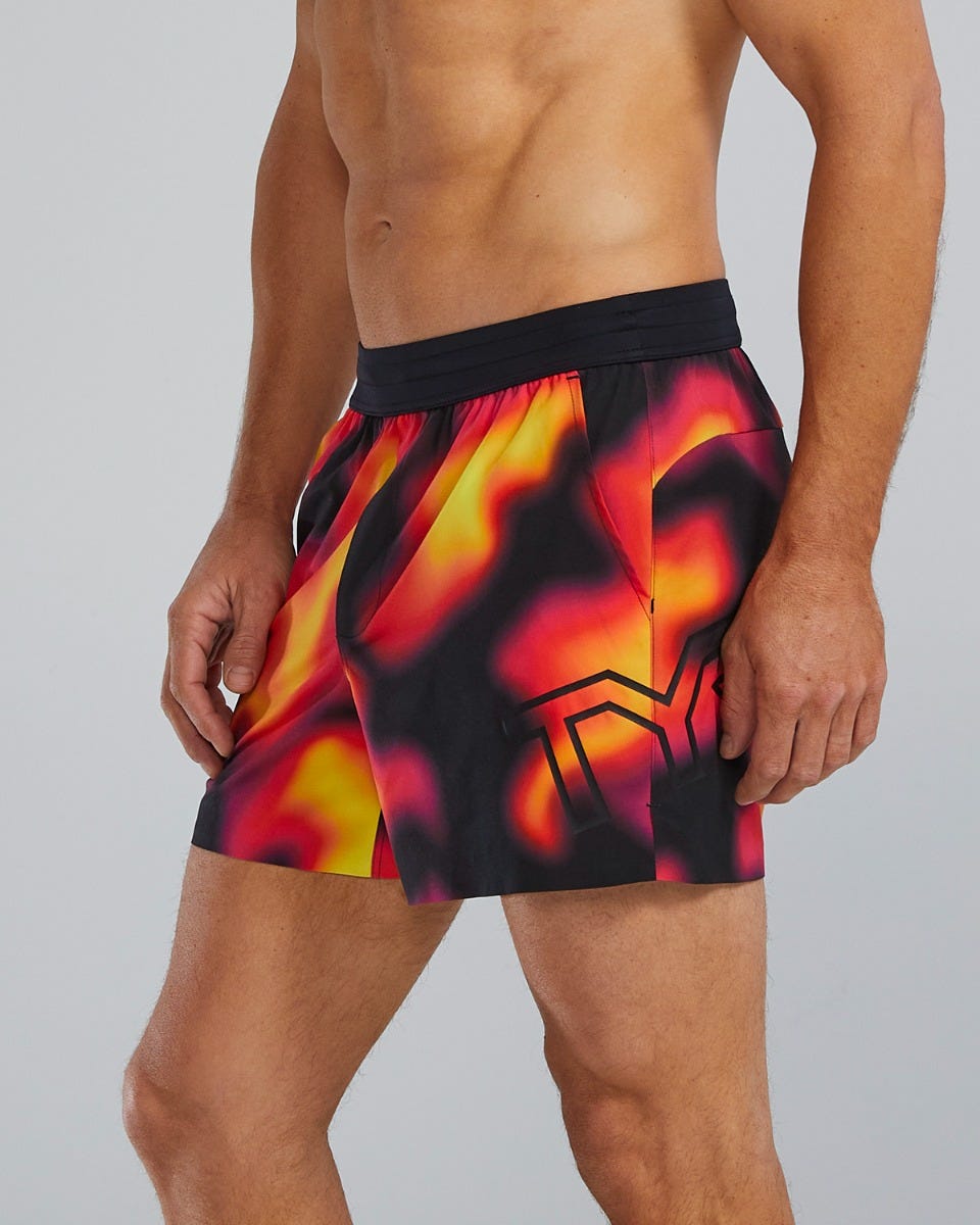  TYR Hydrosphereª Men's Unlined 5" Unbroken Shorts - Molten