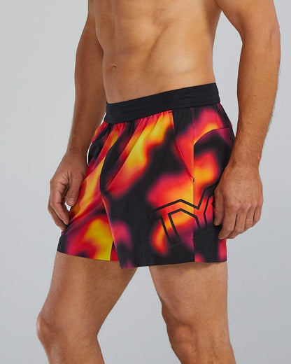  TYR Hydrosphereª Men's Unlined 5" Unbroken Shorts - Molten