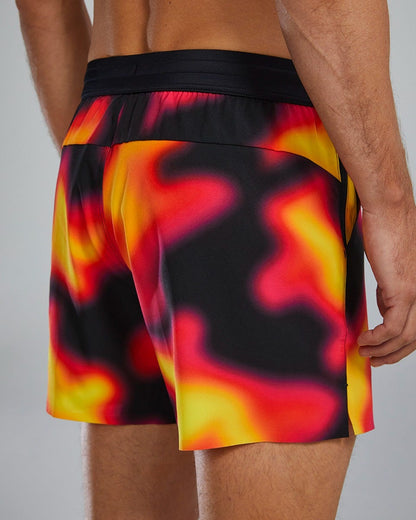  TYR Hydrosphereª Men's Unlined 5" Unbroken Shorts - Molten