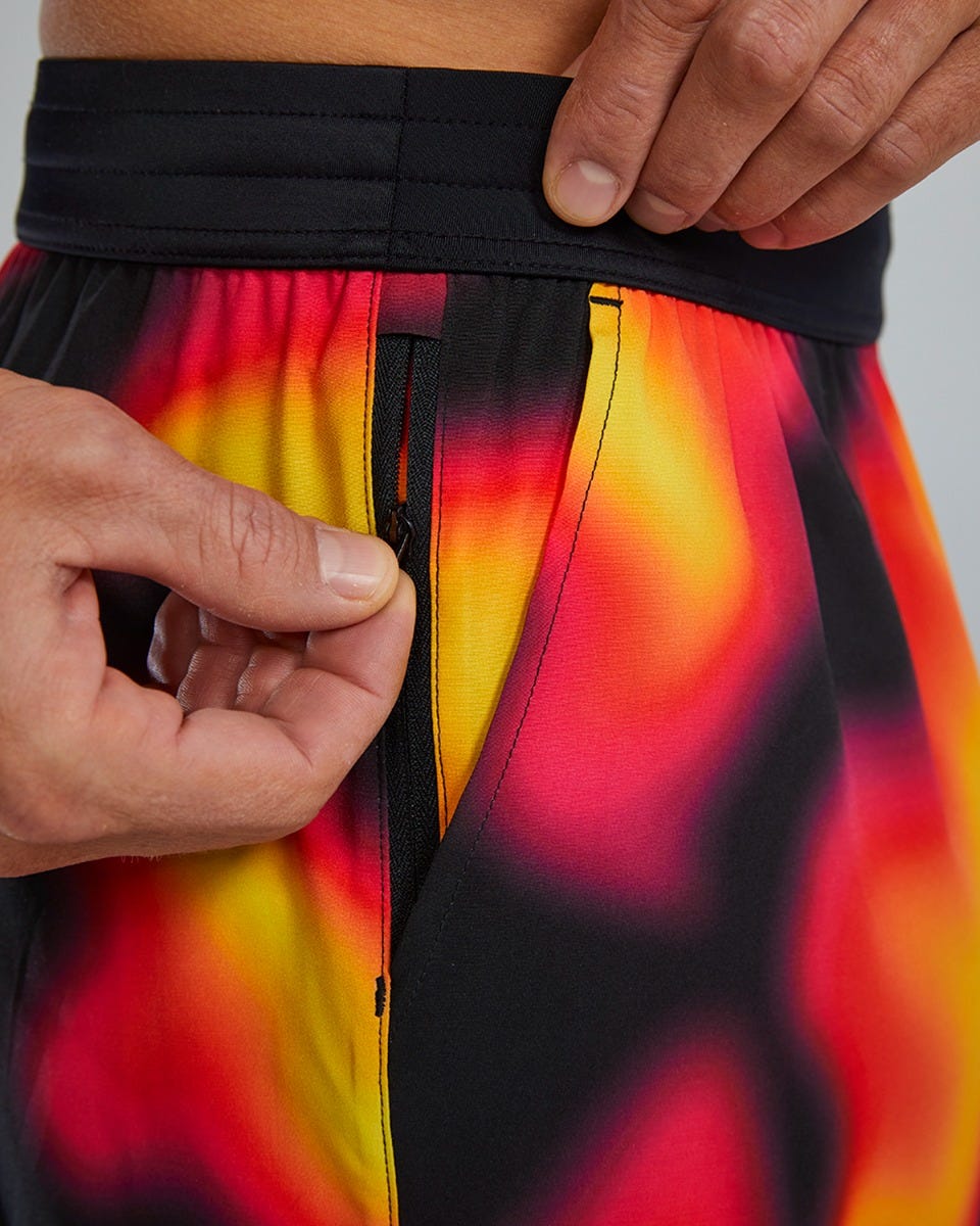  TYR Hydrosphereª Men's Unlined 5" Unbroken Shorts - Molten