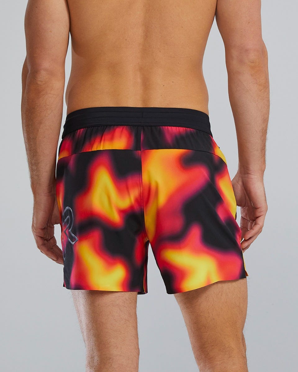  TYR Hydrosphereª Men's Unlined 5" Unbroken Shorts - Molten