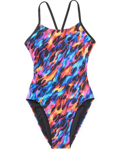  TYR Durafast Elite® Girls' Cutoutfit Swimsuit - Draco