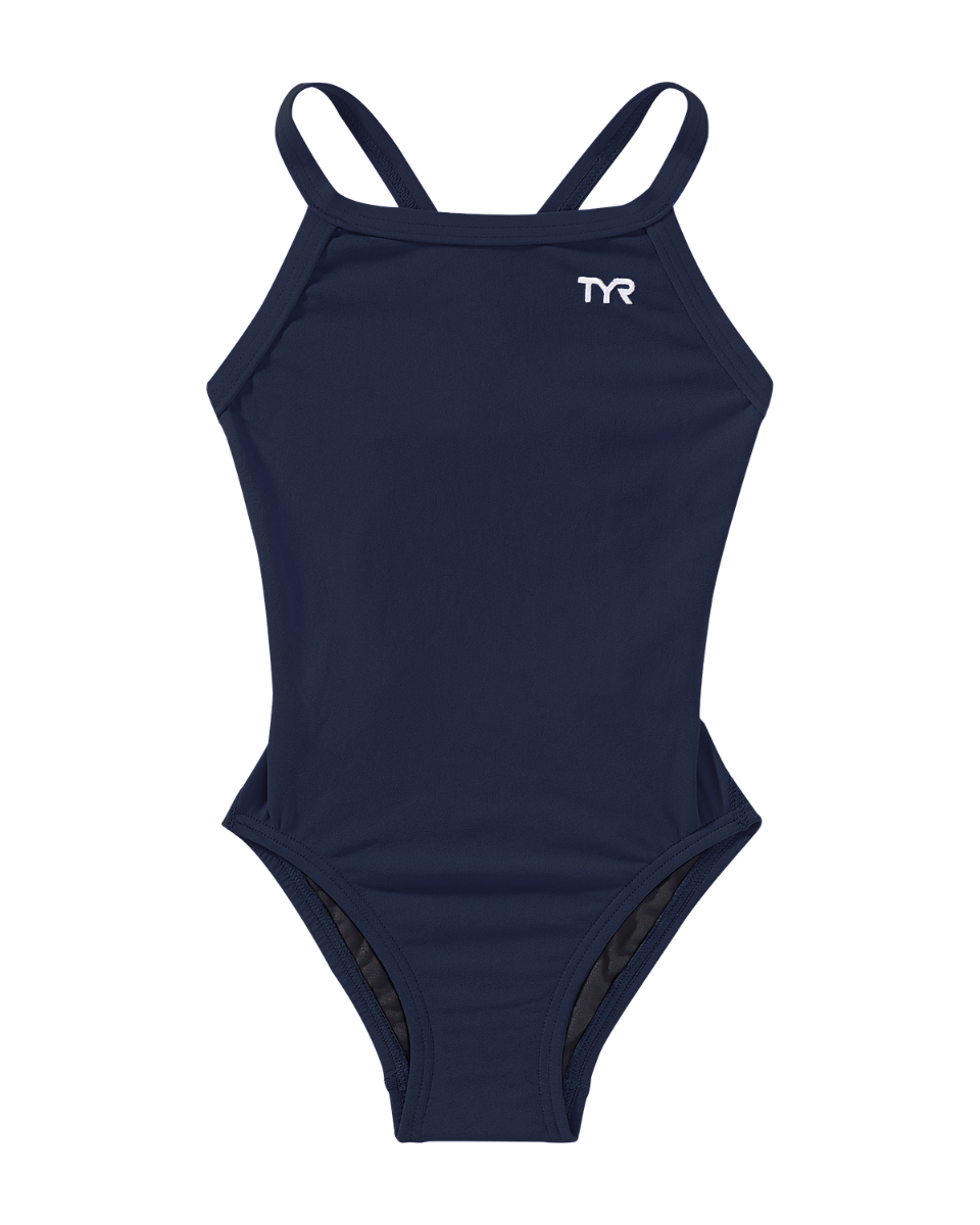  TYR Durafast One® Girls' Solid Diamondfit Swimsuit - Solid