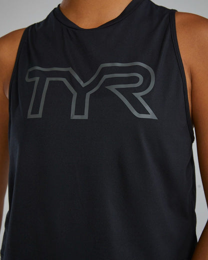  TYR ClimaDry™ Women's Cropped Tech Tank - Solid / Heather