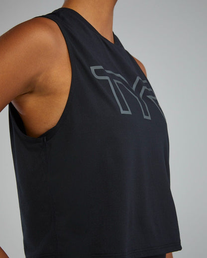  TYR ClimaDry™ Women's Cropped Tech Tank - Solid / Heather
