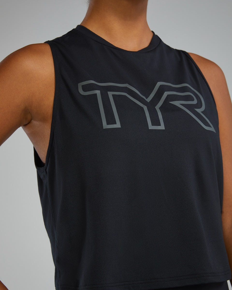  TYR ClimaDry™ Women's Cropped Tech Tank - Solid / Heather