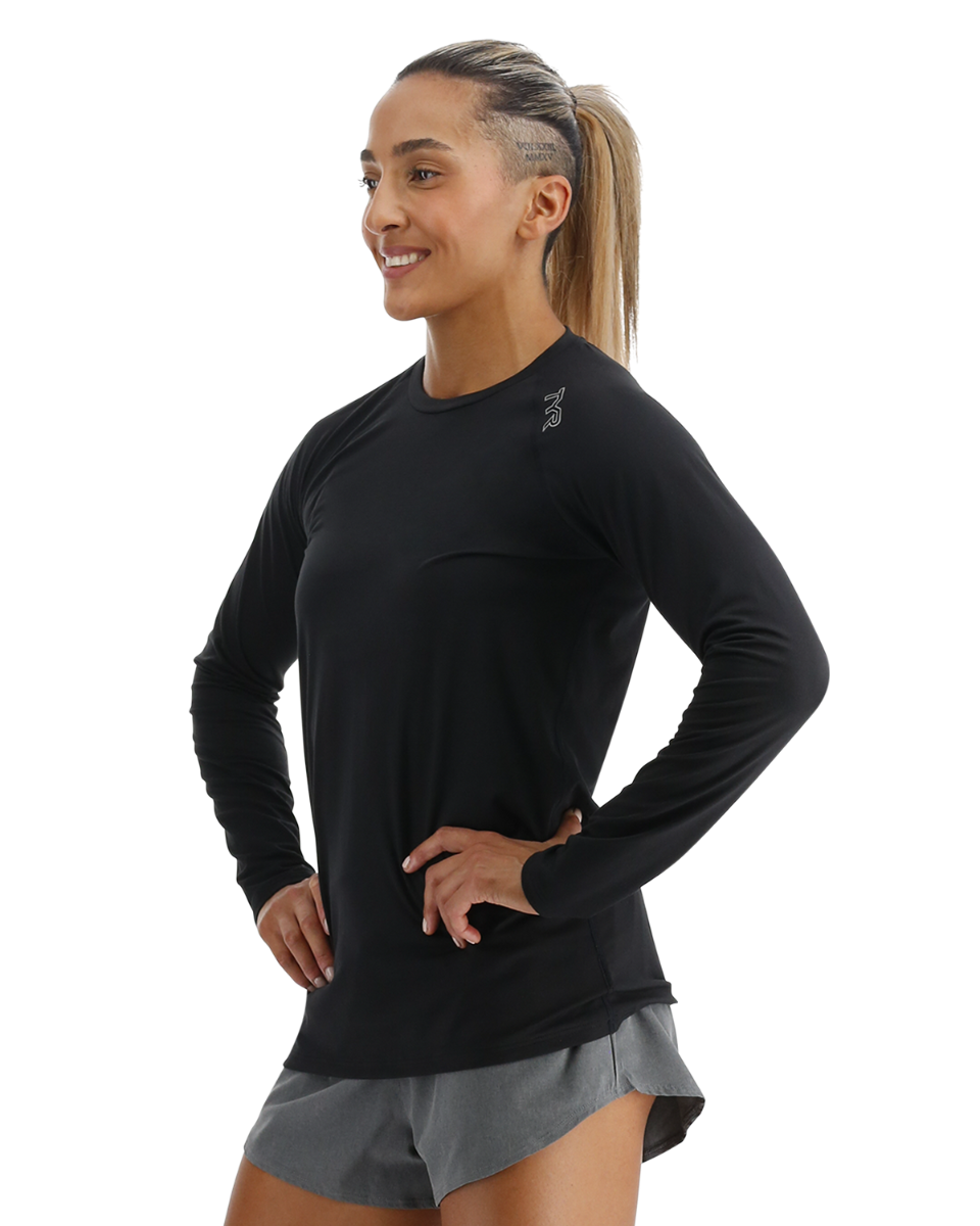  TYR ClimaDry™ Women's Raglan Long Sleeve Tee - Solid / Heather