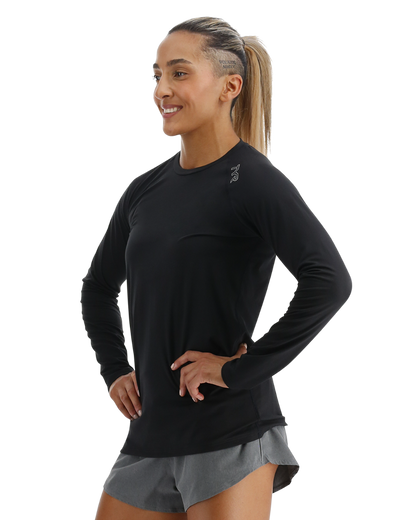  TYR ClimaDry™ Women's Raglan Long Sleeve Tee - Solid / Heather