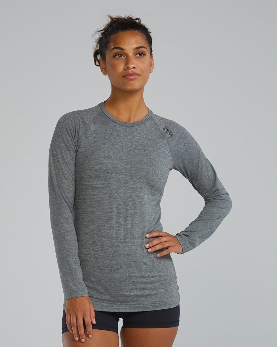  TYR ClimaDry™ Women's Raglan Long Sleeve Tee - Solid / Heather