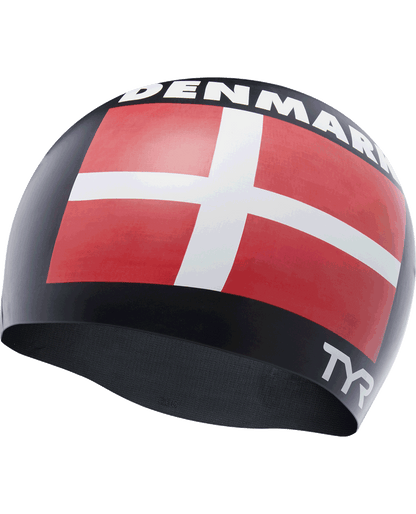  TYR Adult Silicone Swim Cap - Denmark