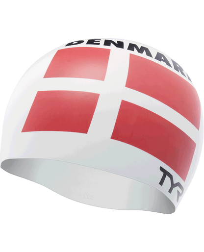  TYR Adult Silicone Swim Cap - Denmark
