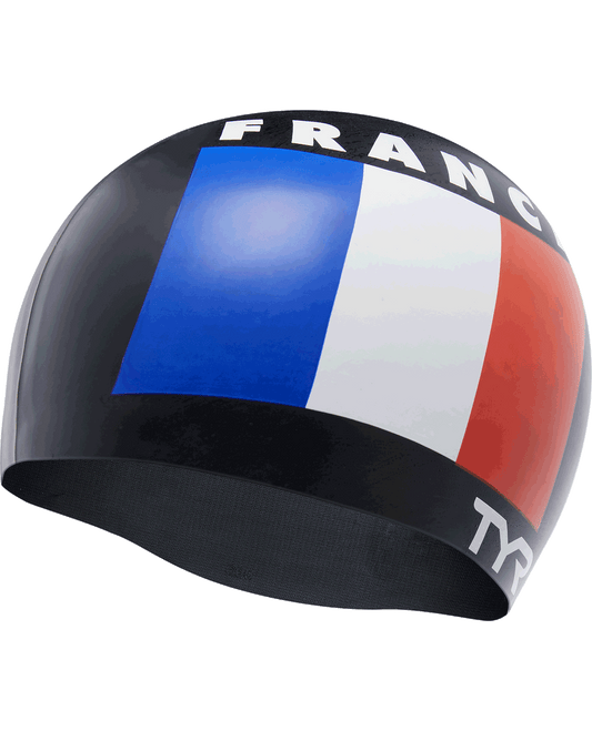  TYR Adult Silicone Swim Cap - France