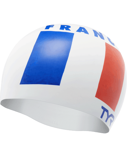  TYR Adult Silicone Swim Cap - France