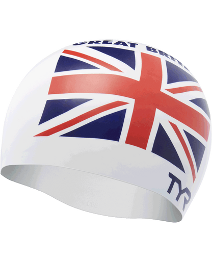  TYR Adult Silicone Swim Cap - Great Britain