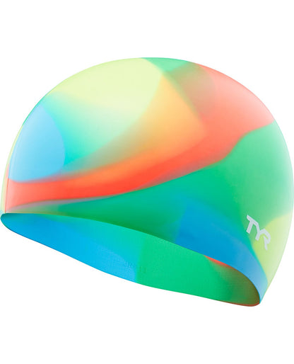  TYR Youth Silicone Swim Cap - Tie Dye
