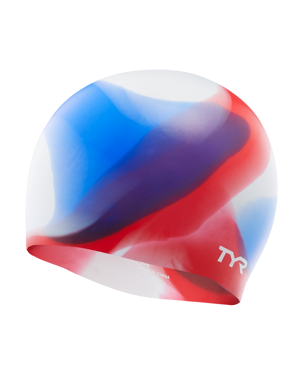  TYR Youth Silicone Swim Cap - Tie Dye